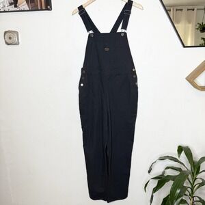 RVCA Recession Collection Gray Overalls Womens 27 Cotton Utility Retro Outdoor